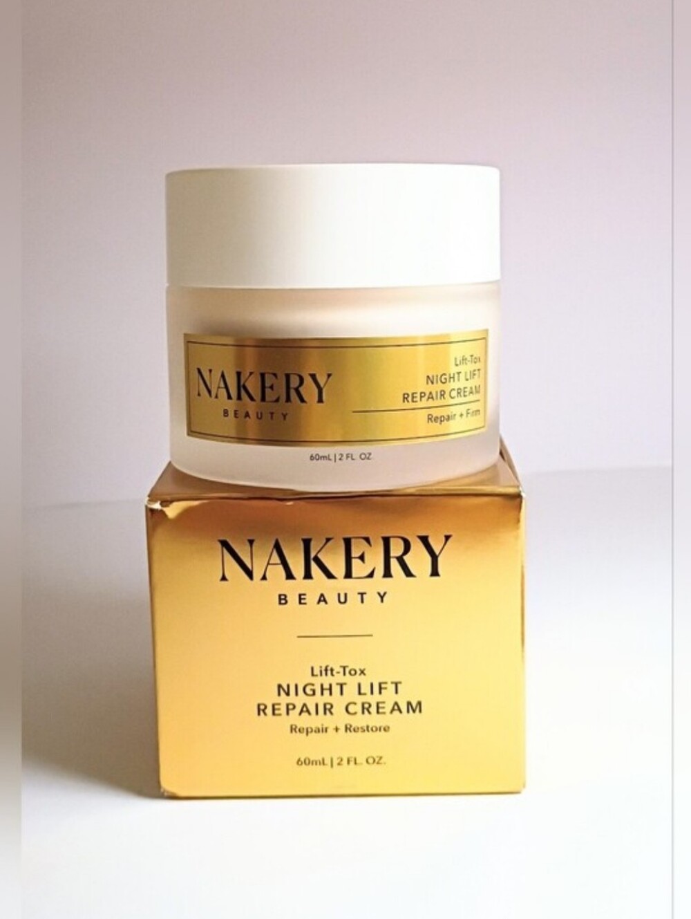 Nakery Beauty Lift-Tox Night Lift Repair Cream 2 oz / 60 mL NIB